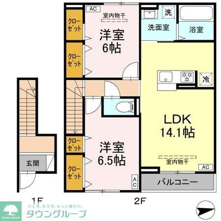 オリエンタルドエル Iの物件間取画像